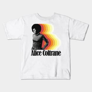 Alice Coltrane ----- Retro Jazz Design Kids T-Shirt